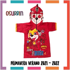 Remera de algodón con máscara PAW PATROL y estampa de Personajes. T4 al 14. en internet