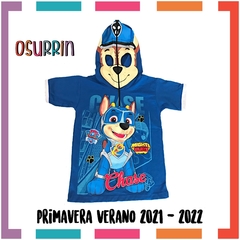 Remera de algodón con máscara PAW PATROL y estampa de Personajes. T4 al 14. - OSURRIN