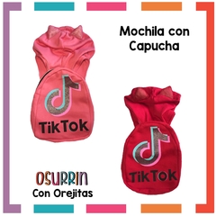 CAPUCHILAS - Mochilas tipo chaleco con capucha estampa personajes.