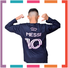 Pijama Messi Inter 100% algodón peinado premium y doble estamña T4 al 14. en internet