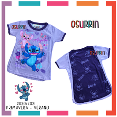 Remera con capa Unicornio LOL LadyBug Frozen Stitch - tienda online