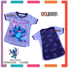 Remera con capa Stitch, Lilo y Angela - tienda online