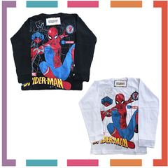 Remera algodón manga larga estampa clásica de personajes: Hombre Araña / Spiderman