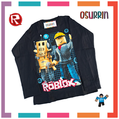 Remera algodón manga larga estampa clásica de personajes: Roblox - comprar online