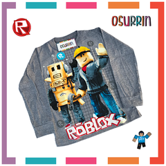 Remera algodón manga larga estampa clásica de personajes: Roblox - OSURRIN