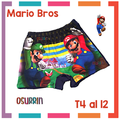 Zunga Traje de Baño Short Malla Mario Bros Minecraft Fortnite Marshmelllo Paw Patrol Patrulla Canina - comprar online