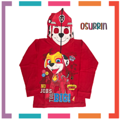 Remera de algodón con máscara y estampa de PAW PATROL - CHASE. T4 al 14. - comprar online