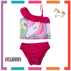 BIKINI LYCRA PREMIUM FULL PRINT CON VOLADOS UNICORNIO LOL FROZEN SIMONES PEPPA Vampirina - tienda online