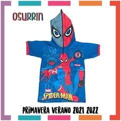 Remera de algodón con máscara HOMBRE ARAÑA y estampa de Personajes. T4 al 14. - tienda online