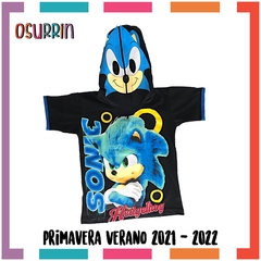 Imagen de Remera m/c SONIC de algodón con MASCARA estampada. T4 al 14.