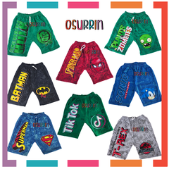 Bermuda Short de Algodón estampa de Personajes. T4 al 16. - tienda online