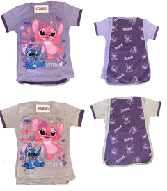 Remera con capa Stitch, Lilo y Angela - comprar online