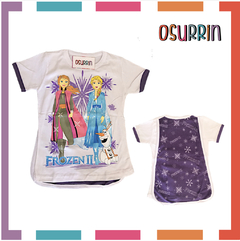 Remera con capa Stitch, Lilo y Angela - OSURRIN