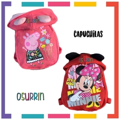 CAPUCHILAS - Mochilas tipo chaleco con capucha estampa personajes. - tienda online