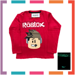 Remera ROBLOX estampa GLOW que BRILLA en la oscuridad 100% algodón peinado premium - comprar online