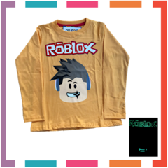 Remera ROBLOX estampa GLOW que BRILLA en la oscuridad 100% algodón peinado premium