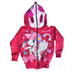 ¡PROMO! ¡Ultimos! Campera UNICORNIO doble frisa capucha con máscara y bolsillos. T4 al 12. - tienda online