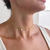 COLAR CHOKER BOLINHAS PENDURADAS OURO