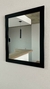 Espejo 40x50 cm con Marco Negro Liso en internet