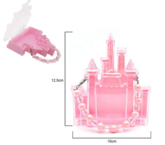 CAIXA ORGANIZADORA CASTELO ROSA ALÇA DE PÉROLAS - UNIDADE - comprar online