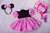 Fantasia Vestido Infantil Minnie Com Arco e Short - comprar online