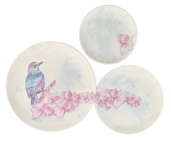 Box Trio Bird - Wall Plates - comprar online