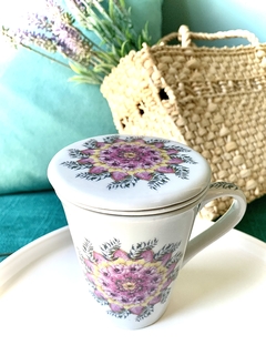 Caneca Infusora Chá Mandala