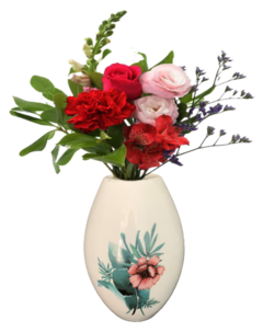 Vaso Oval Floral Tropical - loja online