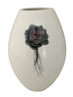 Vaso Oval  Suculenta - Silvia Augusta França