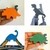 Kit 4 Cabideiro de Parede Dinossauro Kids - comprar online
