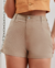 Short Hot Pants Sarja Bege - comprar online