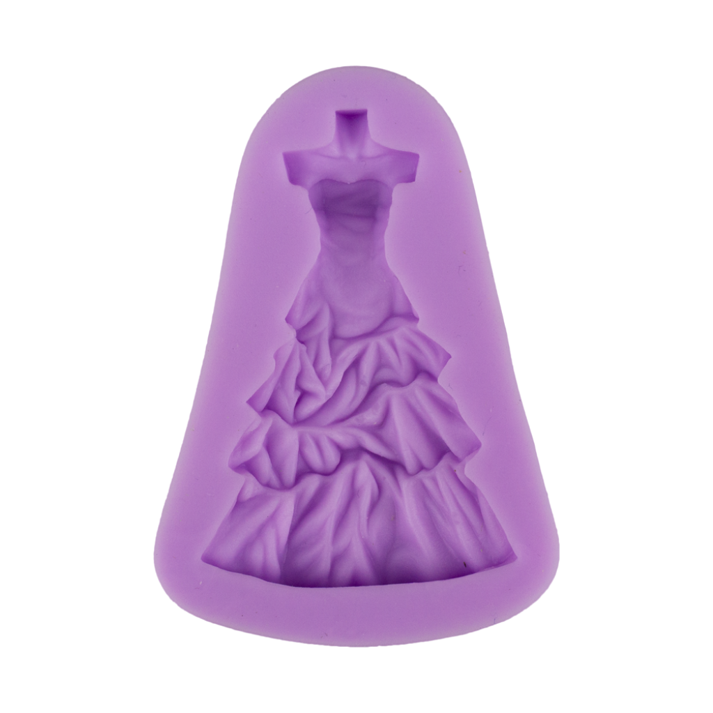 Molde de Silicone: Vestido da Barbie 6,0 x 6,5 cm  Palácio dos Moldes -  Palácio Dos Moldes - Moldes De Silicone Confeitaria Artesanatos