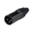 Conector MGS Plug Xlr Linha Macho Preto