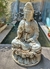 Figura Buda Tibetano Meditando 60cm Grande resina exterior - Domestic Bonsai