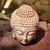 Figura Buda cabeza sabiduria 15cm resina exterior - comprar online