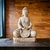 Figura Buda Tibetano Meditando 40 cm resina exterior