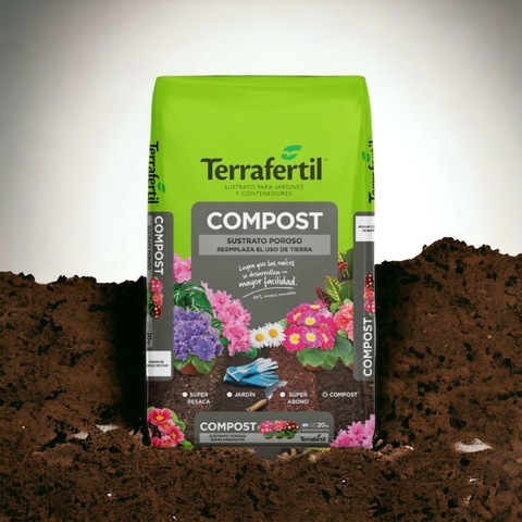 Compost Sustrato Poroso Buena Hidratación Terrafertil