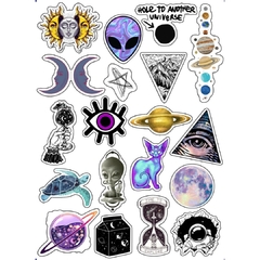 STICKERS HOLOGRAFICO - UNIVERSO - comprar online