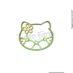 Cortante marcador plastico 3d cara gatita kitty