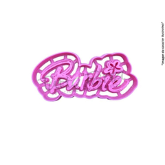 Cortante marcador plastico 3d logo barbie
