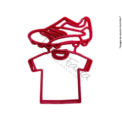 CORTANTE MARCADOR PLASTICO SET CAMISETA BOTIN x1 DESIGN