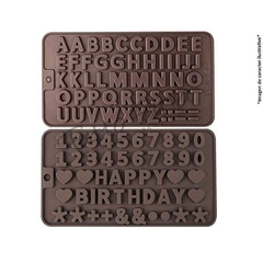 Molde abecedario Happy Birthday Numeros y Letras