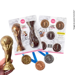 Set Placa Copa Mundial Y Medallas Parpen X2 Spcm
