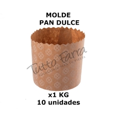 MOLDE PAN DULCE IMPRESO 1kg x 10 U