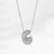 COLLAR BUBBLE BLING LETTER PLATA - tienda online