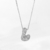 COLLAR BUBBLE BLING LETTER PLATA - comprar online