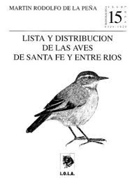 Lista y Distribución Aves Santa Fe y Entre Ríos