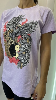 REMERA YIN YANG LILA