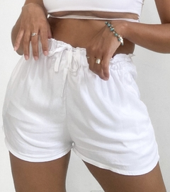 Short Cintura Alta Branco Búzios