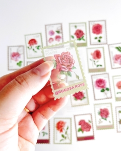 Adesivos selos transparentes rosas (40 un) - comprar online